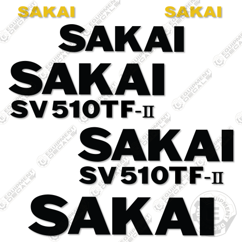 Fits Sakai SV510TF-II Decal Kit Roller 510, 510d, 510tf, decal kit, sv, sv510, sv510tf