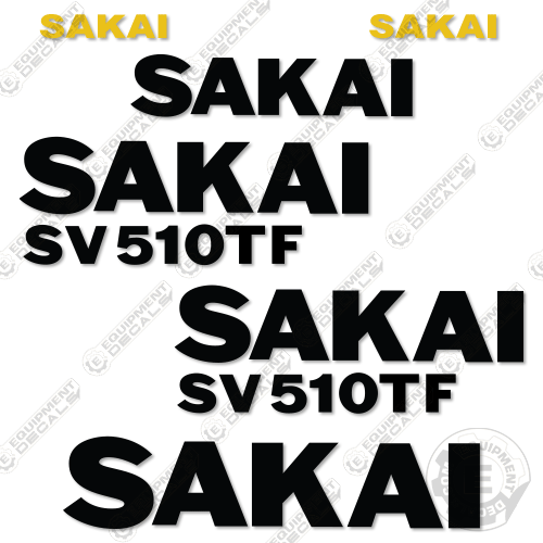 Fits Sakai SV510TF Decal Kit Roller 510, 510d, 510tf, decal kit, sv, sv510, sv510tf