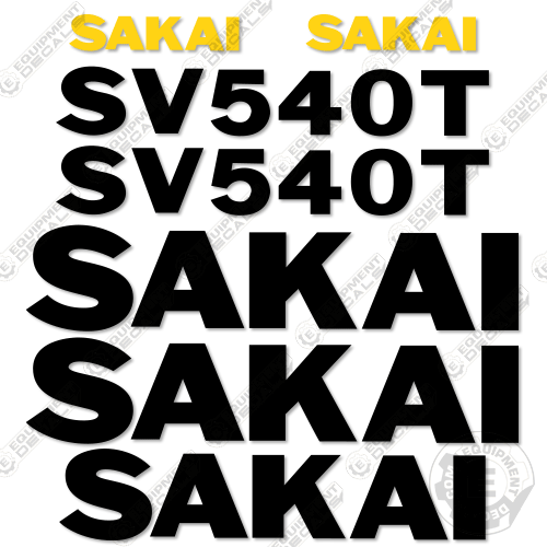 Fits Sakai SV540T Decal Kit Roller 540, 540t, decal kit, sv, sv540, sv540t