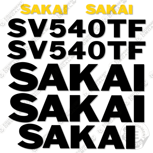 Fits Sakai SV540TF Decal Kit Roller 540, 540t, 540tf, decal kit, sv, sv540, sv540t, sv540tf