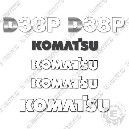 Fits Komatsu D38P-1 Decal Kit Crawler Tractor Dozer 38, 38p, d38, d38p, d38p1, decal kit