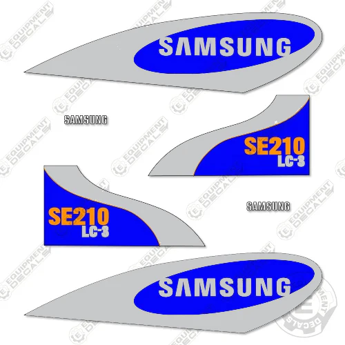 Fits Samsung SE210 LC-3 Decal Kit Excavator 210, decal kit, lc3, se 210