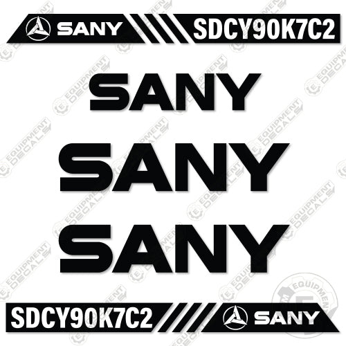 Fits Sany SDCY90K7C2 Decal Kit Container Carrier decal kit, smg