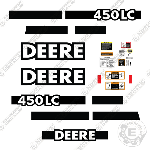 Fits John Deere 450 LC Excavator Decal Kit 450, 450lc, decal kit, excavator, john deere, lc