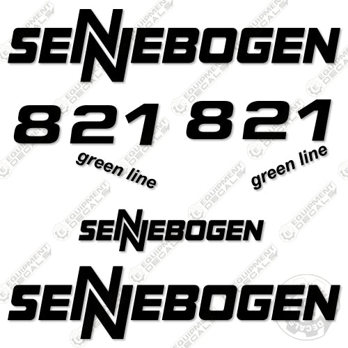 Fits Sennebogen 821 Decal Kit Excavator 821, decal kit