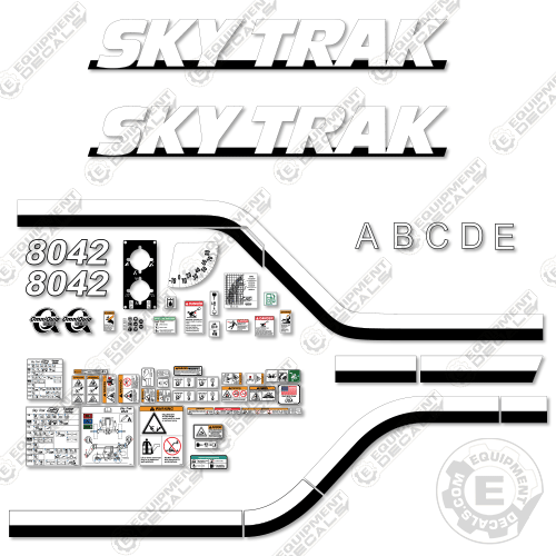 Fits JLG 8042 Decal Kit Telehandler Skytrak Older Style 8042, decal kit, older