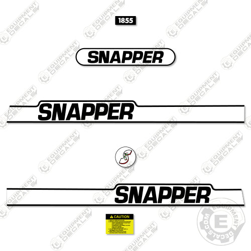 Fits Snapper 1855 Decal Kit Riding Mower 1855, decal kit