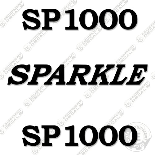 Fits Sparkle SP1000 Decal Kit Hydraulic Hammer decal kit