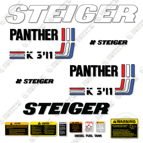 Fits Steiger K341 Decal Kit Tractor decal kit