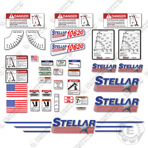 Fits Stellar 10620 Decal Kit Crane Truck 10620, crane, decal kit, stellar