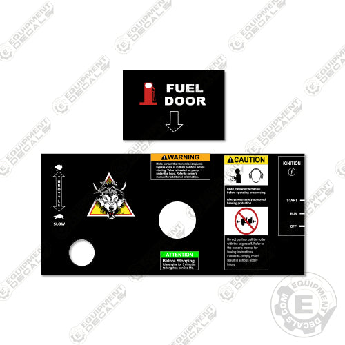 Fits Stone Wolfpac 3100 Vibratory Roller Dashboard Decal decal kit