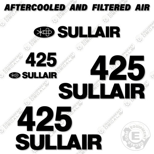 Fits Sullair 425 Decal Kit Air Compressor 425, decal kit, sollair