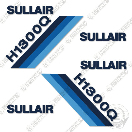 Fits Sullair H1300Q Decal Kit Air Compressor 1300, 1300 q, decal kit, h, h 1300, q