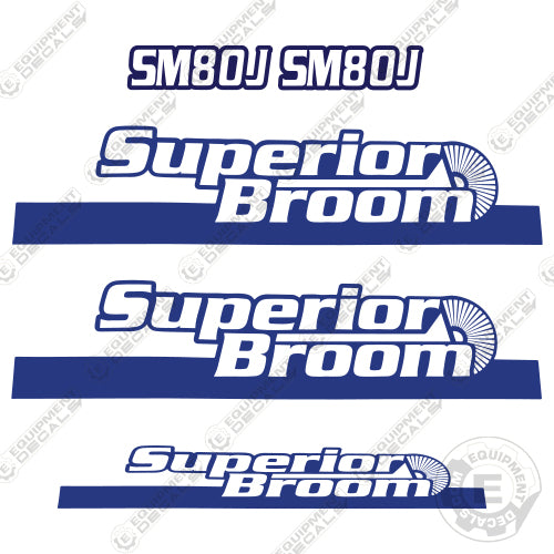 Fits Superior Broom SM80J Decal Kit Street Sweeper decal kit, road, sweep