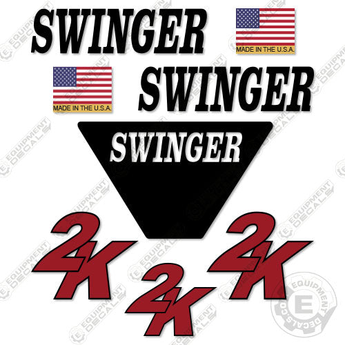 Fits Swinger 2K Decal Kit Wheel Loader decal kit