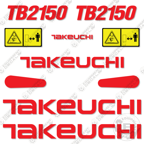 Fits Takeuchi TB2150 Mini Excavator Decal Kit 2150, decal kit, tb2150