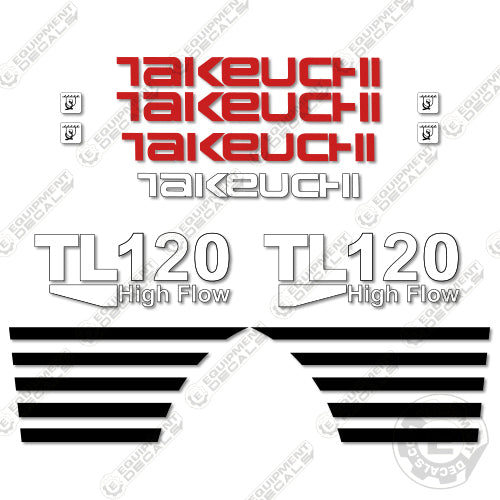 Fits Takeuchi TL120 Skid Steer Loader Equipment Decal decal kit