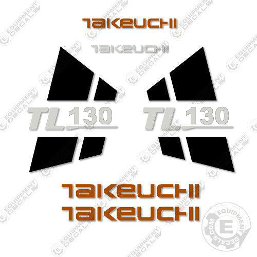 Fits Takeuchi TL130 Skid Steer Loader Equipment Decals decal kit