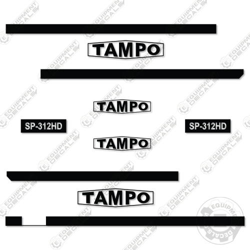 Fits Tampo SP-312HD Decal Kit Roller 312hd, decal kit, sp-312hd, tampo