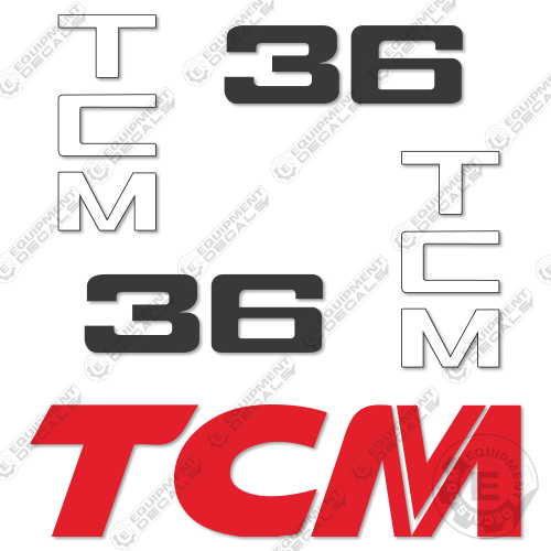 Fits TCM 36Z2 Decal Kit Forklift 36, 36z2, decal kit