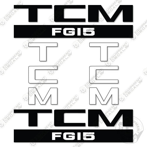 Fits TCM FG15 Decal Kit Forklift 15, decal kit, fg15