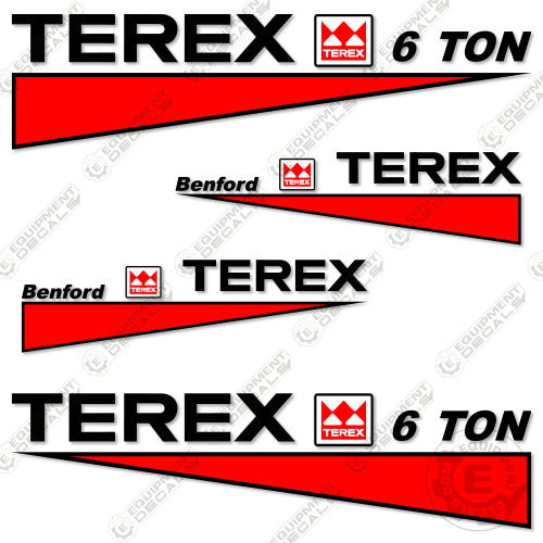 Fits Terex 6 Ton Decal Kit Site Dumper 6, decal kit, ta, ta 6, ta6