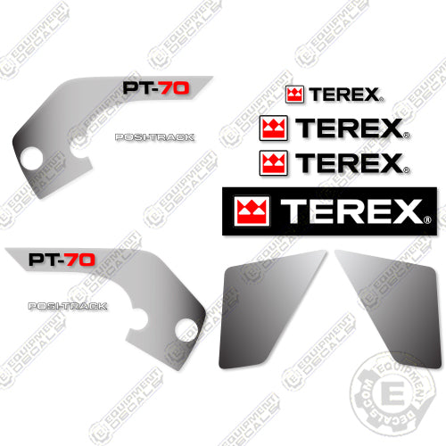 Fits Terex PT-70 Decal Kit Skid Steer Loader Equipment Decals decal kit