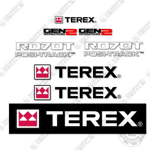 Fits Terex R070T Skid Steer Replacement Decals decal kit