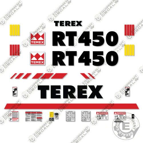 Fits Terex RT450 Decal Kit Crane 450, decal kit, rt, rt-450, rt450