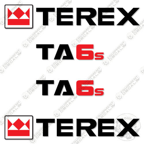 Fits Terex TA6s Decal Kit Site Dumper 6s, decal kit, ta, ta6, ta6s