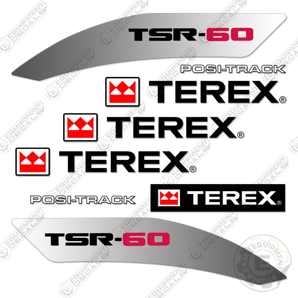 Fits Terex TSR60 Decal Kit Skid Steer 60, decal kit, tsr, tsr-60