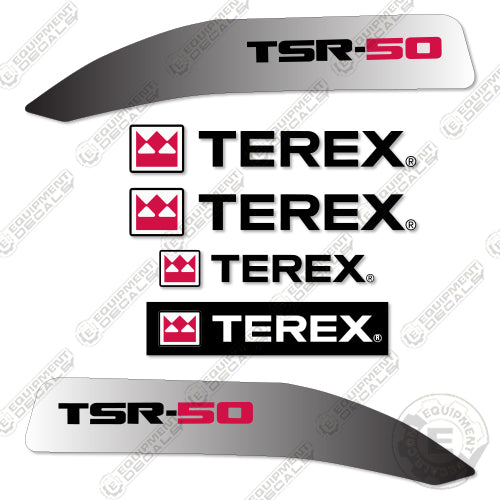 Fits Terex TSR 50 Decal Kit Skid Steer decal kit