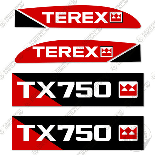 Fits Terex TX750 Backhoe Loader Decal Kit decal kit