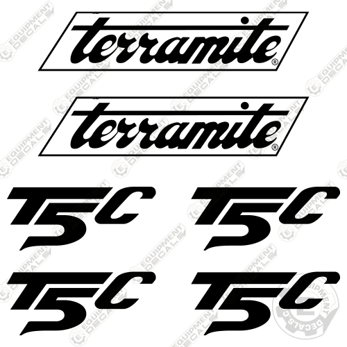 Fits Terramite T5C Decal Kit Street Sweeper decal kit, mite, road, street, sweep, sweeper, T5C, terramite