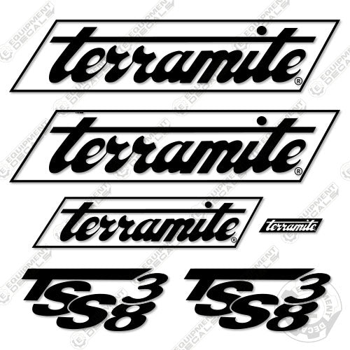 Fits Terramite TSS38 Decal Kit Street Sweeper 38, decal kit, road, sweep, tss38