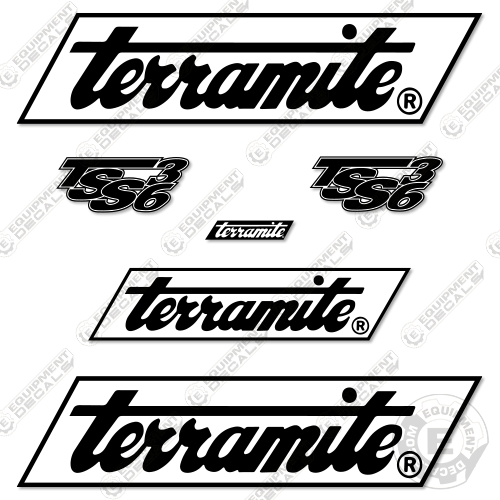 Fits Terramite TSS36 Decal Kit Street Sweeper 36, decal kit, road, sweep, tss36