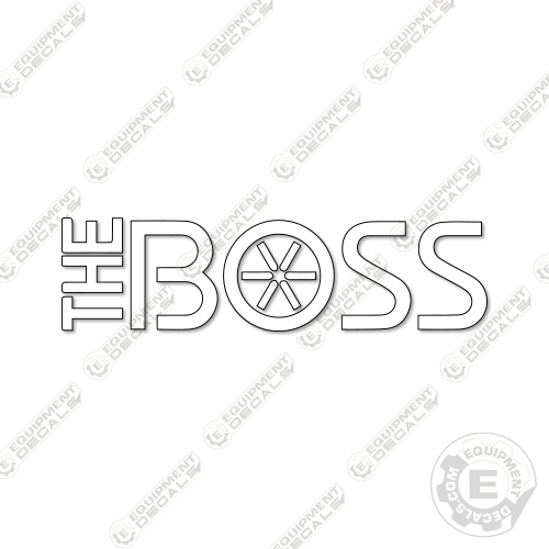 Fits The Boss Snowplow Decal 18" decal kit