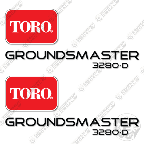 Fits Toro Groundmaster 3280D Decal Kit Mower decal kit