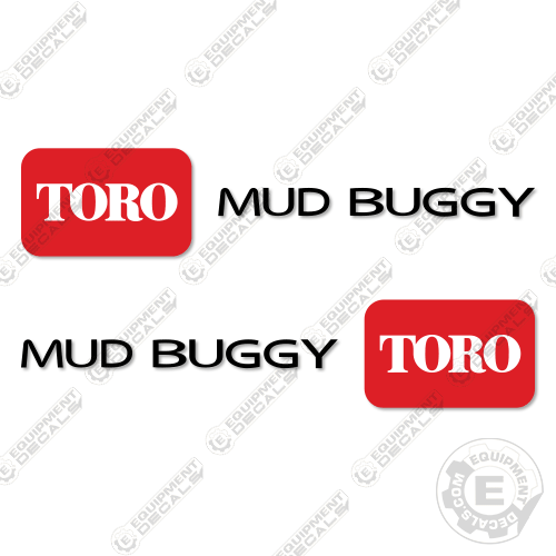 Fits Toro Mud Buggy Decal Kit decal kit