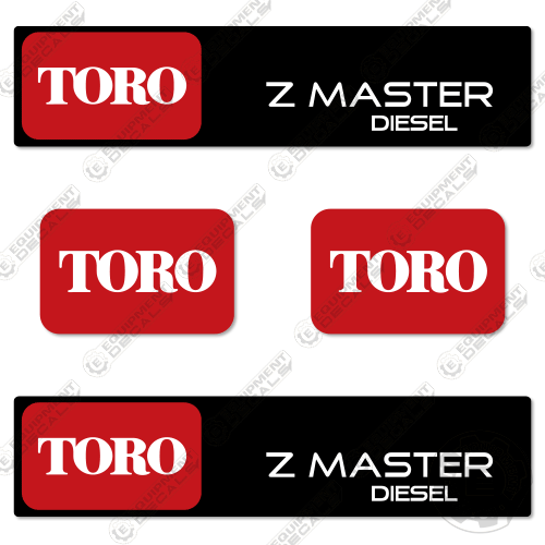 Fits Toro Z-Master Diesel Decal Kit Mower decal kit, master, z, z master