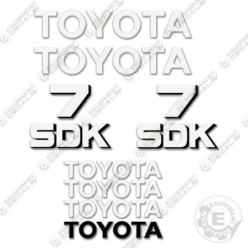 Fits Toyota Skid Steer SDK-7 Decal Kit 7, decal kit, sdk, sdk 7, sdk7