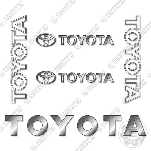 Fits Toyota 7FGU20 Decal Kit Forklift (No Warnings) decal kit