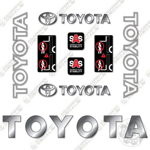 Fits Toyota 8FGU20 Decal Kit Forklift decal kit