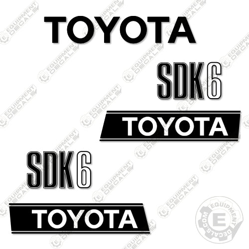 Fits Toyota Skid Steer SDK-6 Decal Kit 6, decal kit, sdk, sdk-6, sdk6