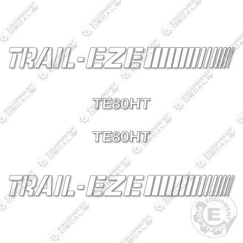 Fits Trail-Eze TE80HT Decal kit Trailer decal kit, te80, te80ht