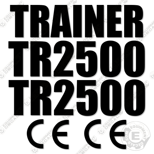 Fits TR2500 Decal Kit Tandem Roller 2500, decal kit, ham, hamm, tr-2500, tr2500