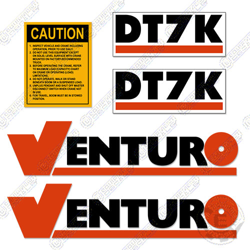 Fits Venturo DT7K Decal Kit for Crane decal kit