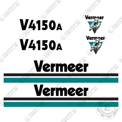 Fits Vermeer 4150A Trencher Decal Kit decal kit