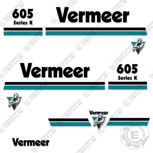 Fits Vermeer 605 Series K Baler Chipper Decal Kit decal kit