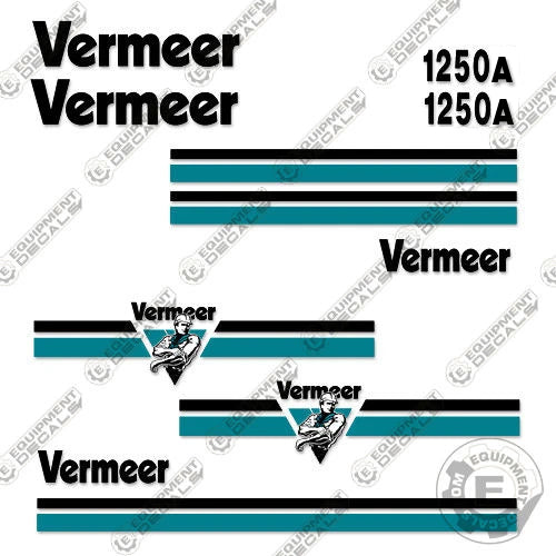 Fits Vermeer BC1250A Brush Chipper Decal Kit 1250, 1250a, bc 1250 a, bc1250, decal kit